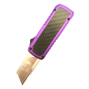 Folding Replaceable Utility Knives Otf Multifunctional EDC Carbon Fiber Inlay Razor Knife Box Cutter Art Knife