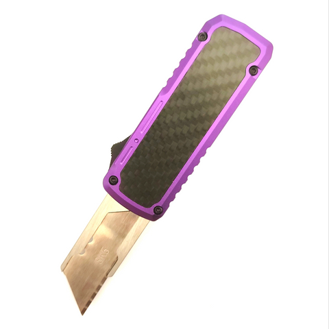 Folding Replaceable Utility Knives Otf Multifunctional EDC Carbon Fiber Inlay Razor Knife Box Cutter Art Knife
