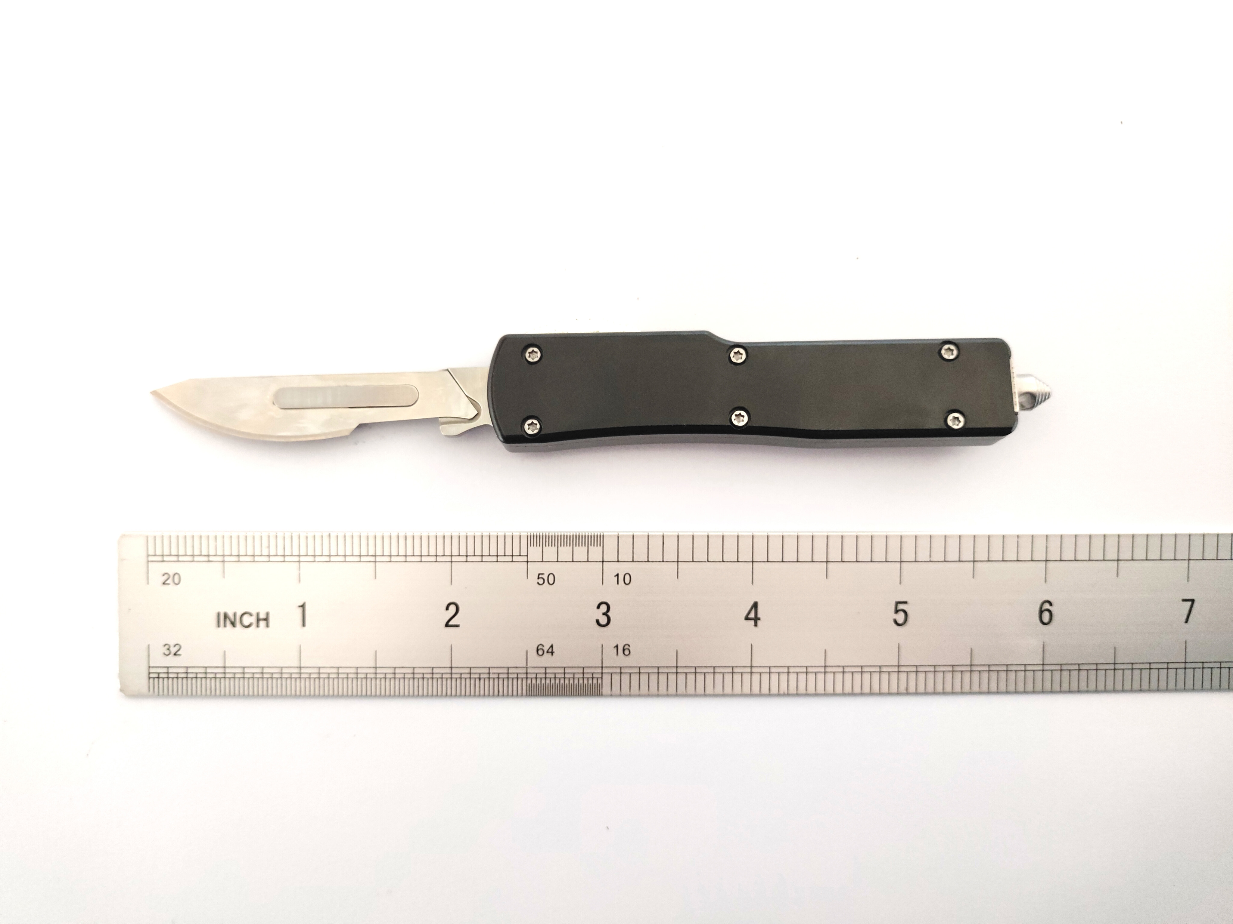 Aluminum Alloy Handle Light Portable Replaceable Blade Otf Multifunctional Utility Auto Knife