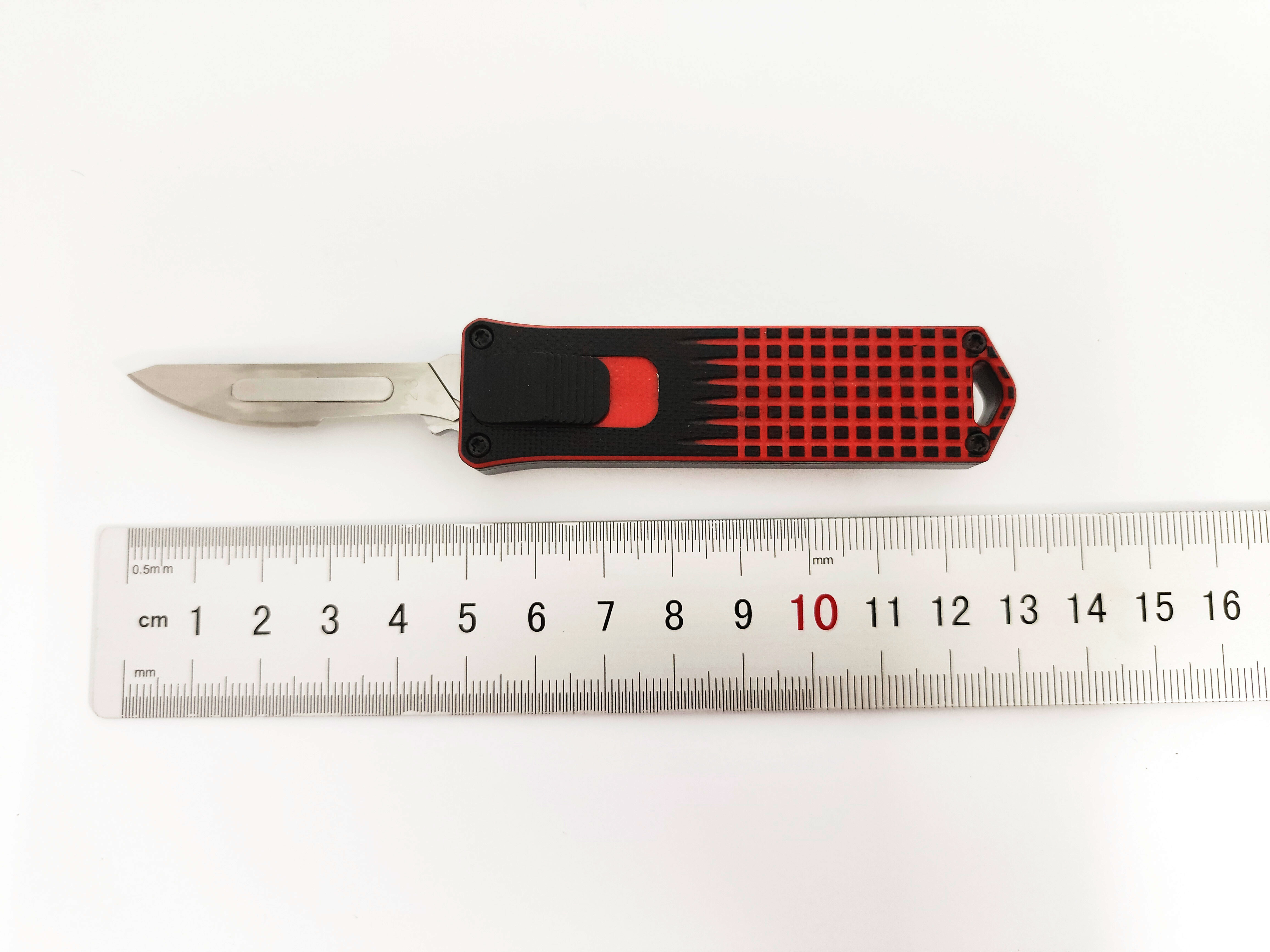 Interchangeable Blade Quick Change Automatic Retractable Pocket EDC Tool Otf Utility Cutter Knife