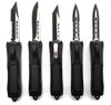 Sliding Knife Double Action Auto Otf Carbon Fiber Automatic Knife Switchblade Camping Knife Telescoping Knife