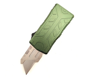 Exchangeable Blade Case Opener Auto Otf Switchblade Utility Aluminum Retractable Cutting Knife Box Cutter Folding Knife