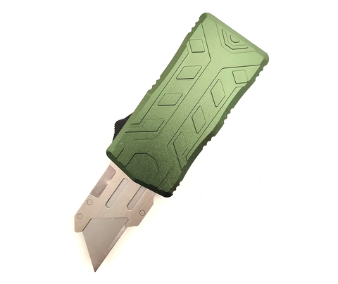 Exchangeable Blade Case Opener Auto Otf Switchblade Utility Aluminum Retractable Cutting Knife Box Cutter Folding Knife