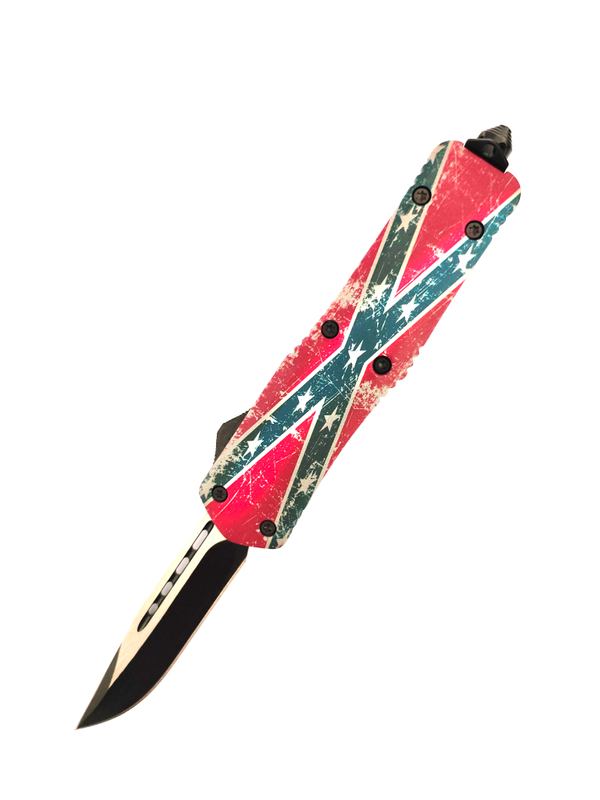 Dual Action Large Big Pocket Compact Needle Point Optional Otf Switchblade Knives