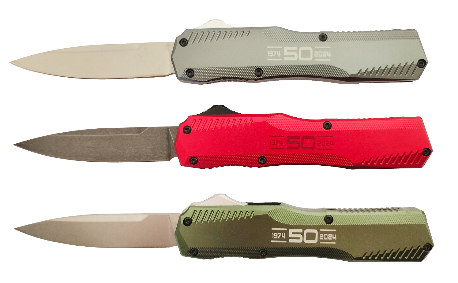 Kershaw Customizable Livewire Point D2 Steel Blade Auto Aluminum Sliding Pushbutton Automatic Pocket Knife