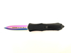 Rainbow Blade Automatic Hunting Double Edge Tactical Pocket Knife Otf Knife Auto Knives