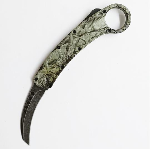 Outdoor Camping Blade Survival Dual Action Otf Karambit Automatic Knife