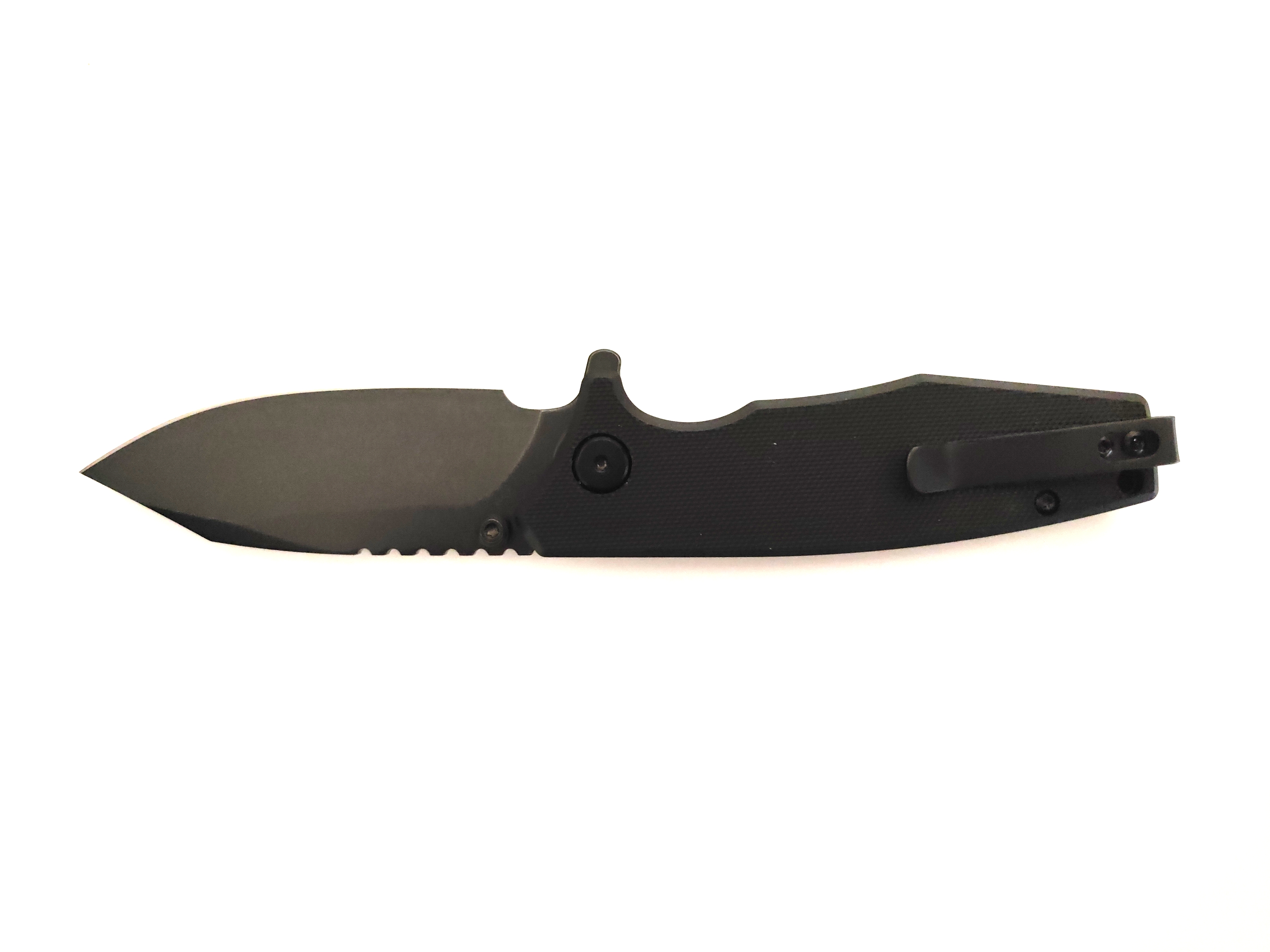 Titanium Coated Rescue Outdoor Hunting Camping Knife with G10 Handle