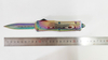 Colorful Rainbow Switch Blade Pocket Otf Tactical Camping Hiking Angel Blade Knife