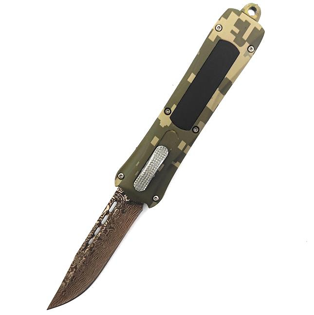 G10 Material Handle Large Otf Knife Hunting Knife Laser Combat Automatic Knife