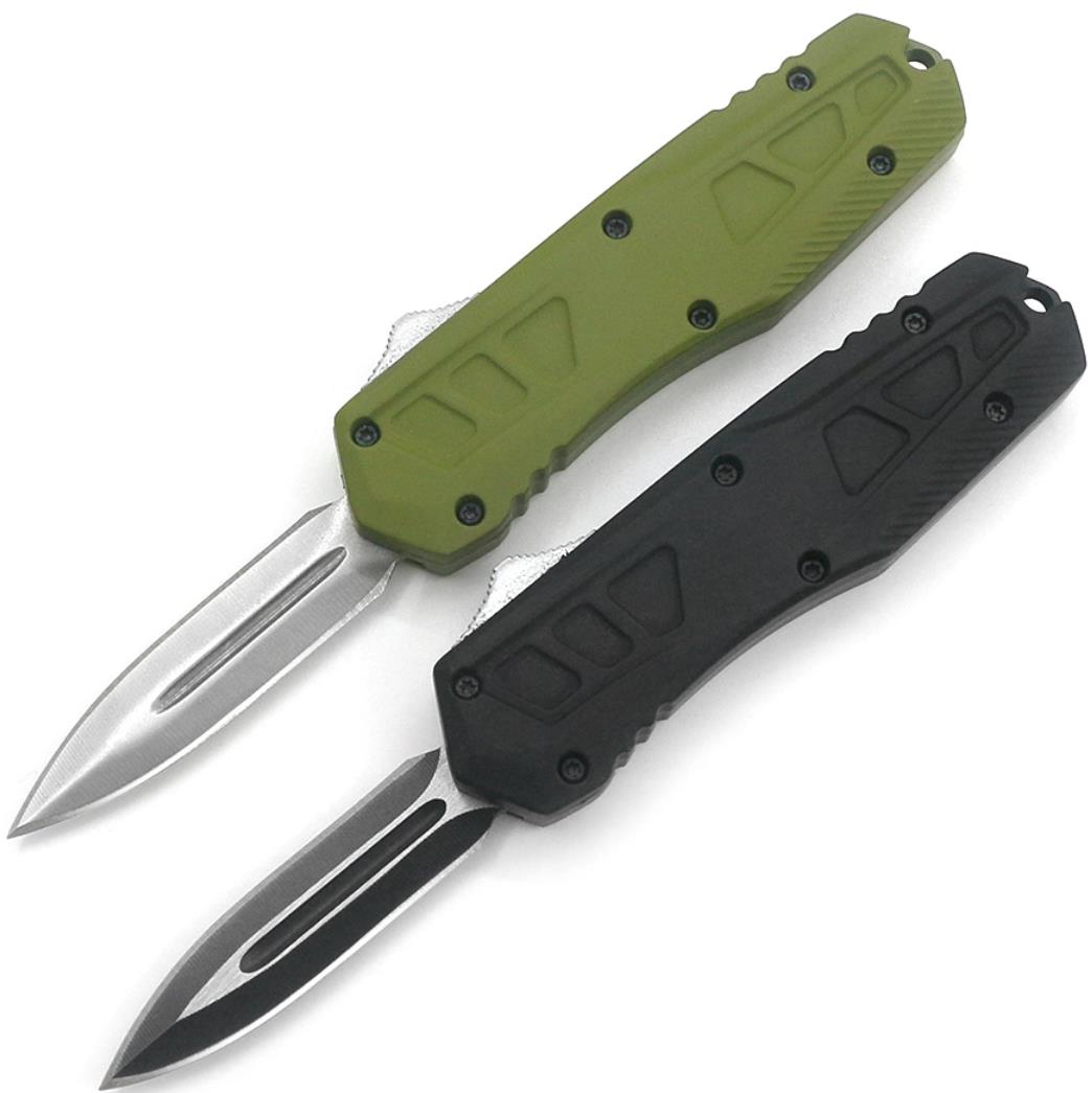China Factory Price Outdoorsmen Hunters Hunting Otf Auto Automatic Gear Compact Double Action Knife