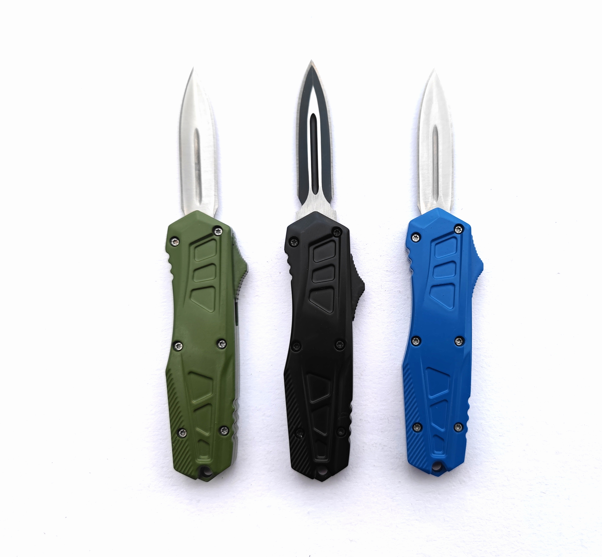 Damascus Steel Optional Lightning Automatic Otf Knife Mini Small Pocket Knives