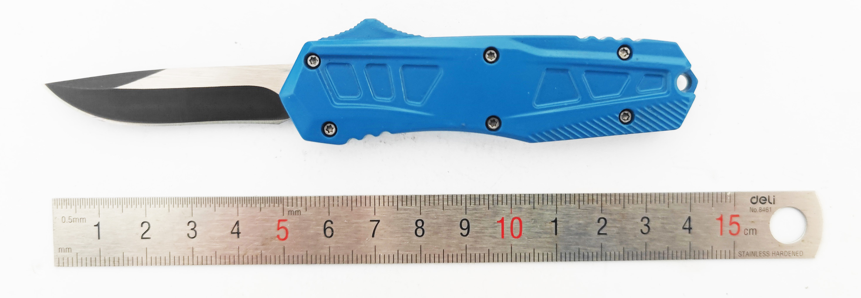 Damascus Steel Optional Lightning Automatic Otf Knife Mini Small Pocket Knives