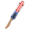 colorful American flag chinese wholesale manufacturer assisted replaceable utility otf knife