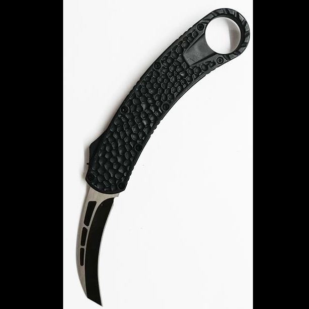 8.75" Otf Cannonball Crater Tactical Auto Karambit Dual Action Automatic Knife