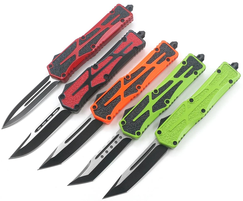 Automatic Sliding Switchblade Otf Sidekick Double Action Survival Tactical Combat Knife