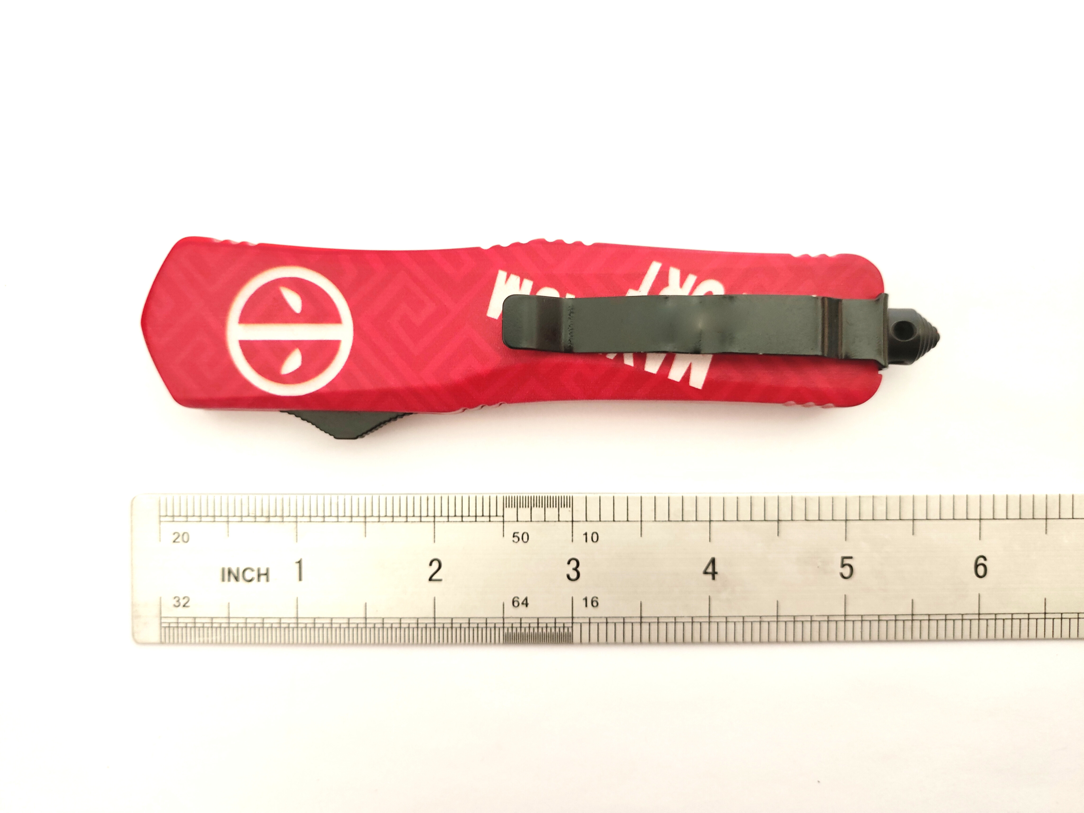 Custom Maximum Effort Combat Pushbutton Switchknife Survival Tactical Automatic Otf Knife