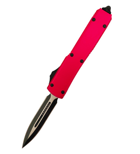 Microtech Utx Series CNC Double Sided Folding Double Edge Blade Button Auto Tactical Knife
