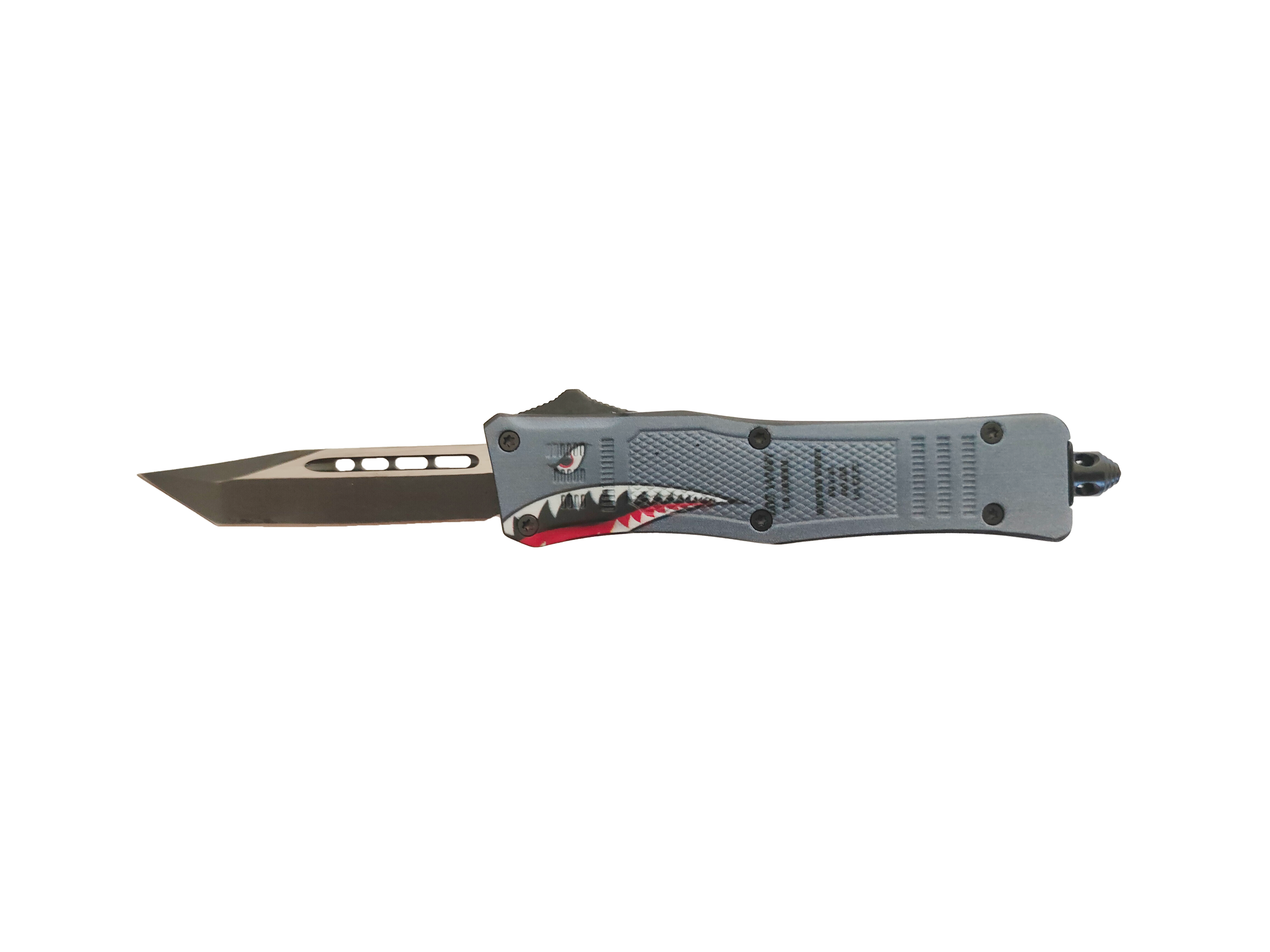 Creative Shark Style Zinc Alloy Handle Various Blade Styles Small Automatic Out The Front Otf Knife