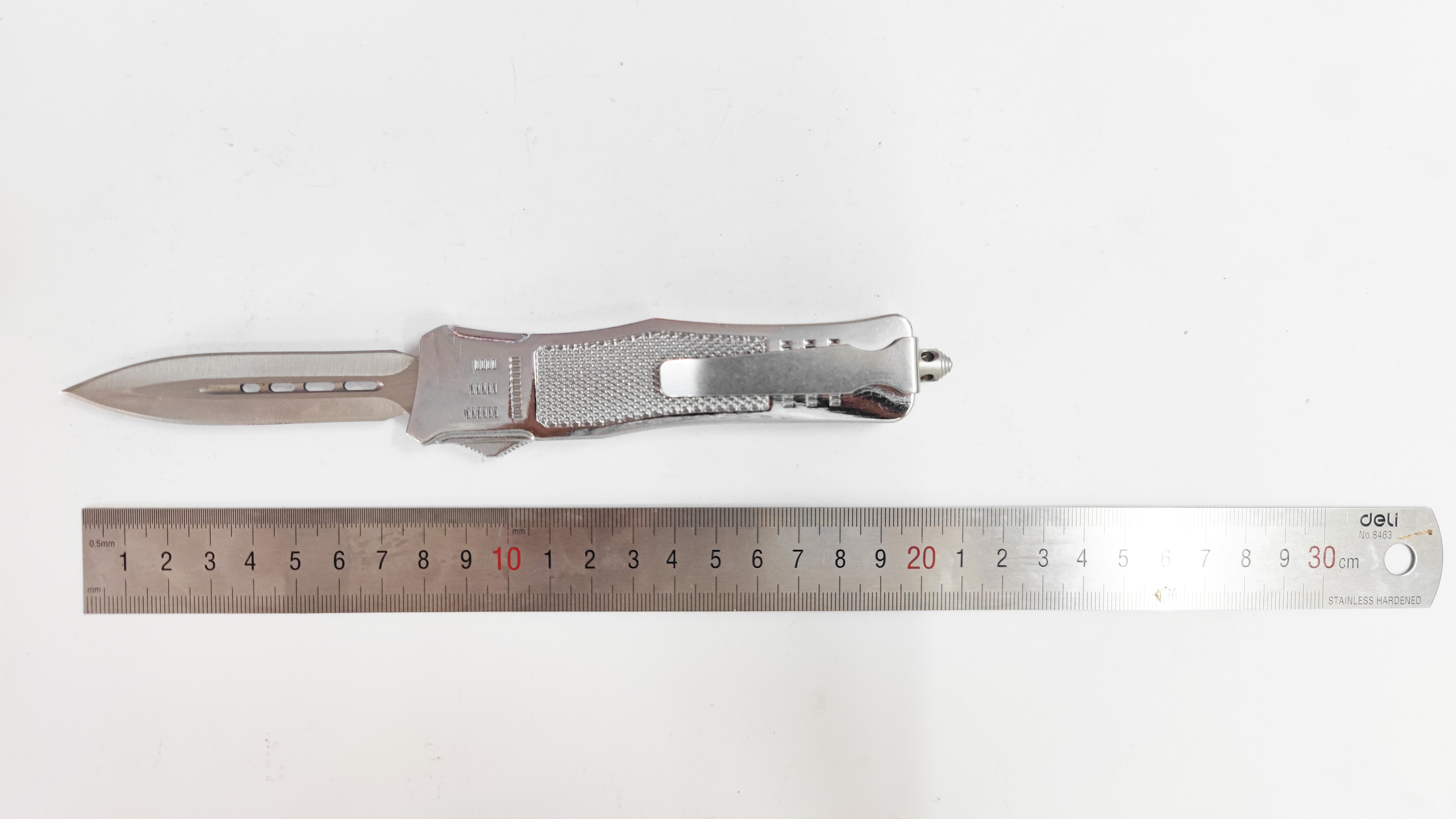 Switchblade Push Button Titanium Tactical Double Action Knife Foldable Automatic Otf Knife