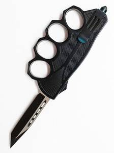Wholesale Automatic Otf Shell Custom Blade Clip Point Otf-Auto Tactical Combat Kunckle Knife for Sale