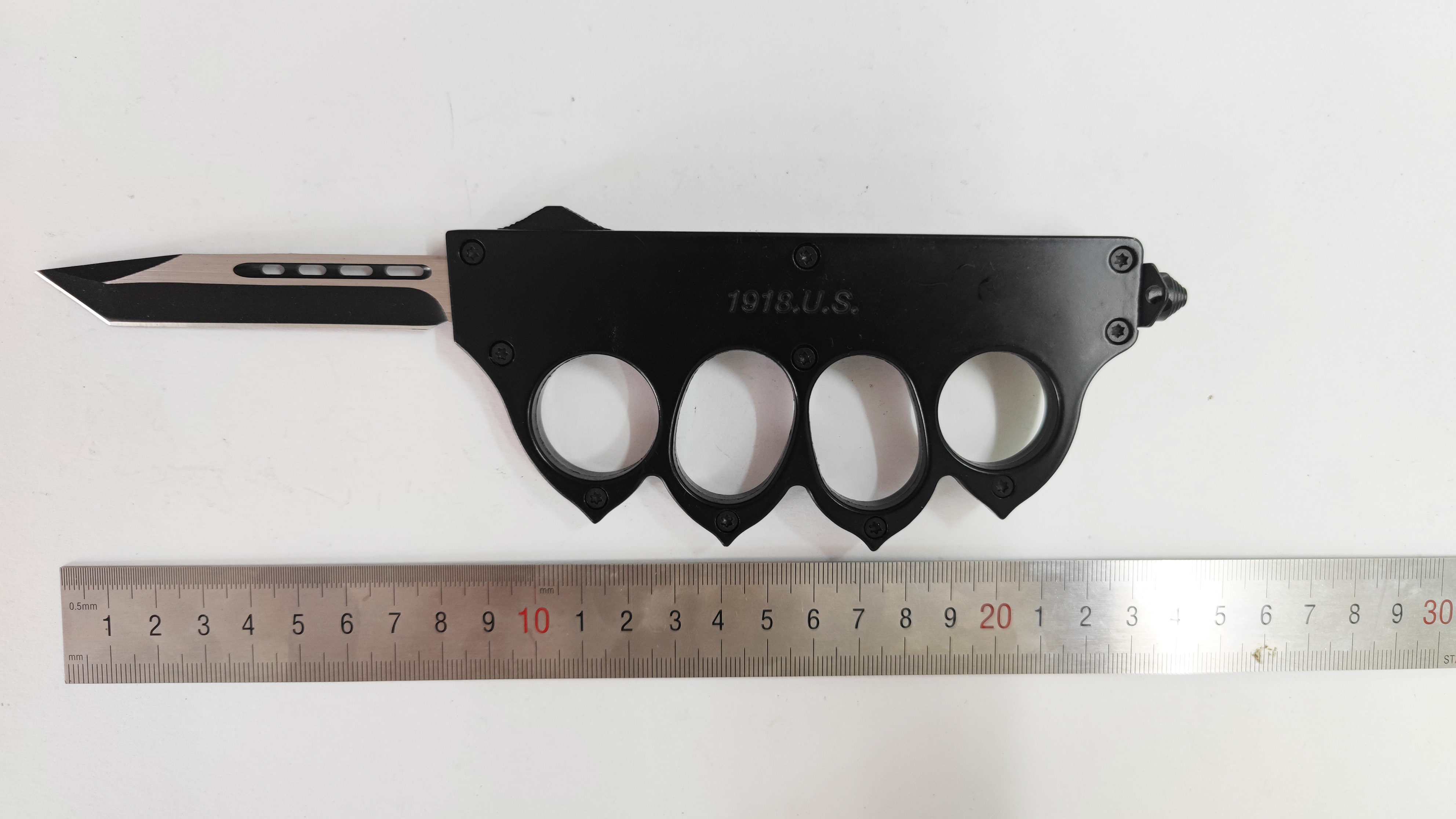 Otf Us 1918. Closed Knuckle Automatic Self Defense Gear Tool Outdoor Knife