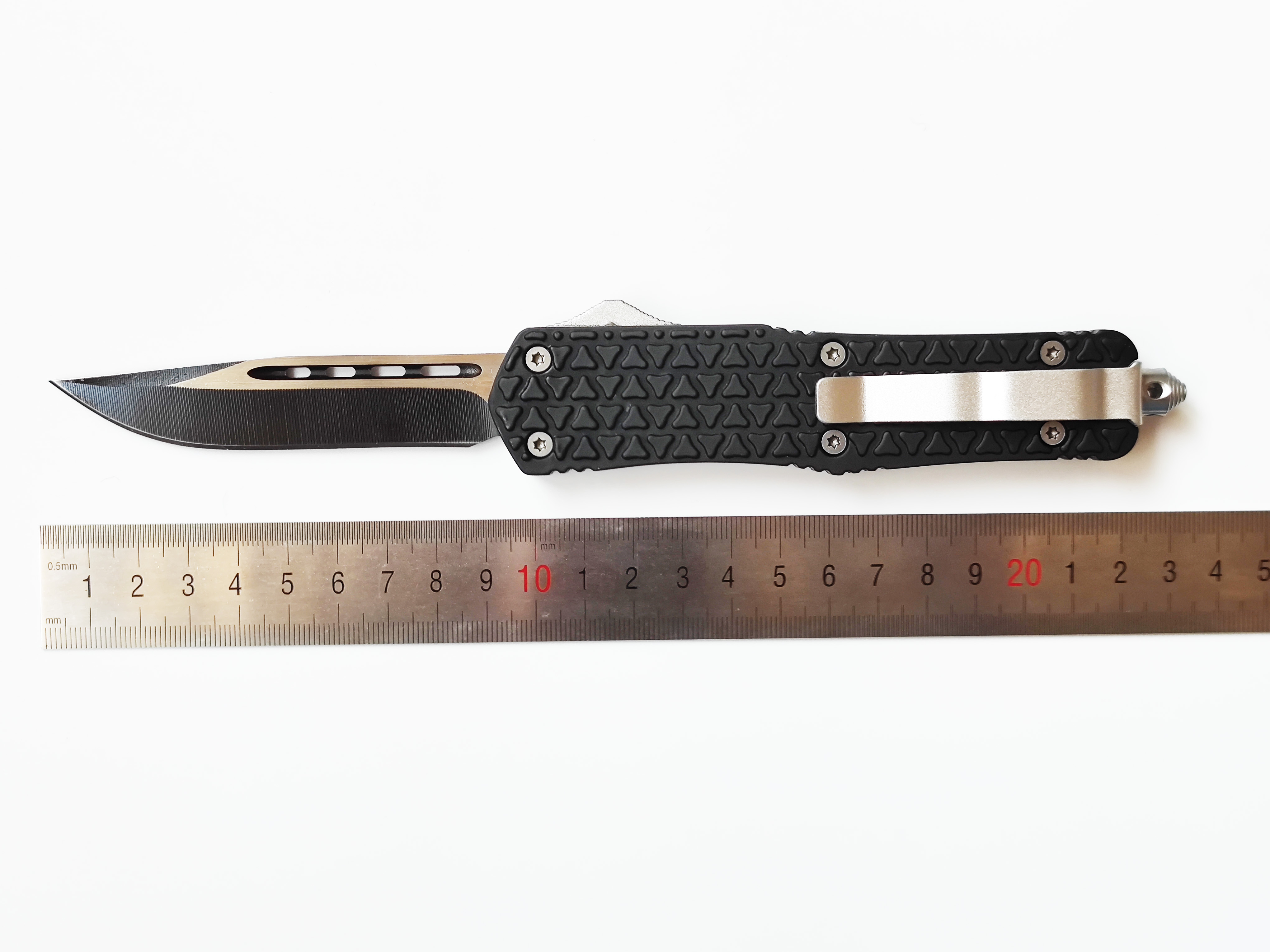 Folding Switch Knife Large Auto Otf Knives Automatic Tactical Gear Combat Sliding Knife