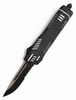 Large Sliding Dual Action Knife Serrated Edge Otf Automatic Knife