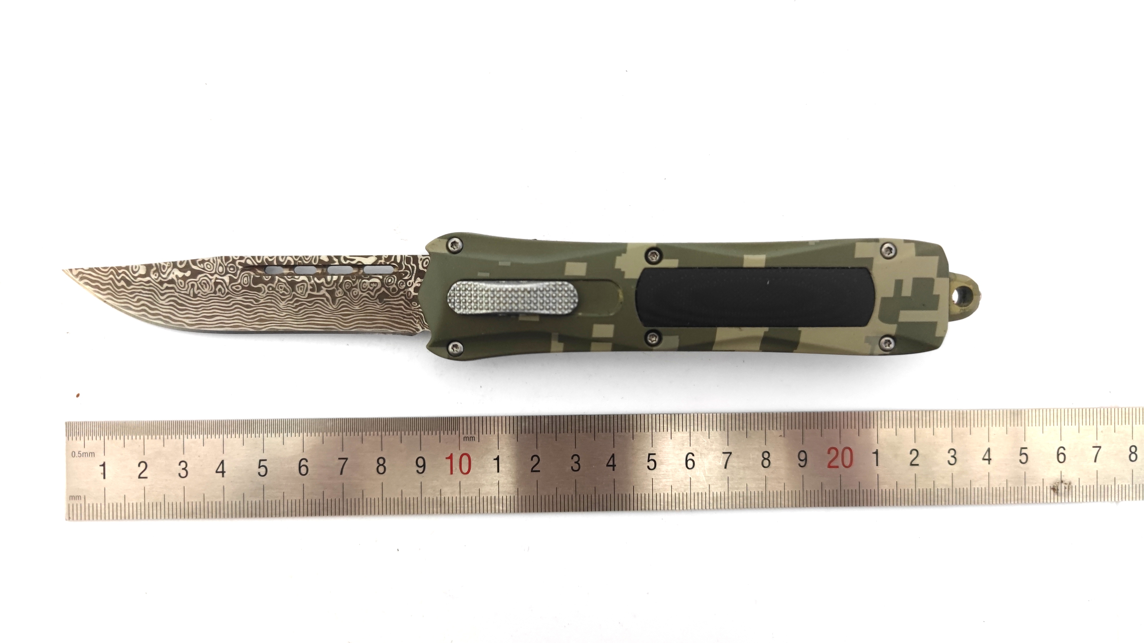 G10 Material Handle Large Otf Knife Hunting Knife Laser Combat Automatic Knife