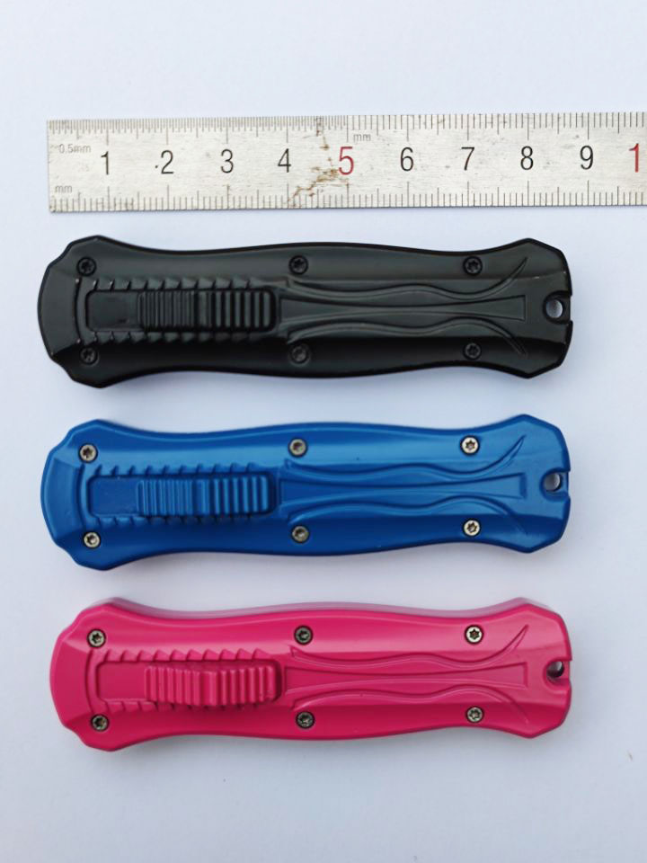 Zinc Aluminum Alloy Handle Mini Automatic Auto-Otf Knife Switchblade Pocket Sliding Knife