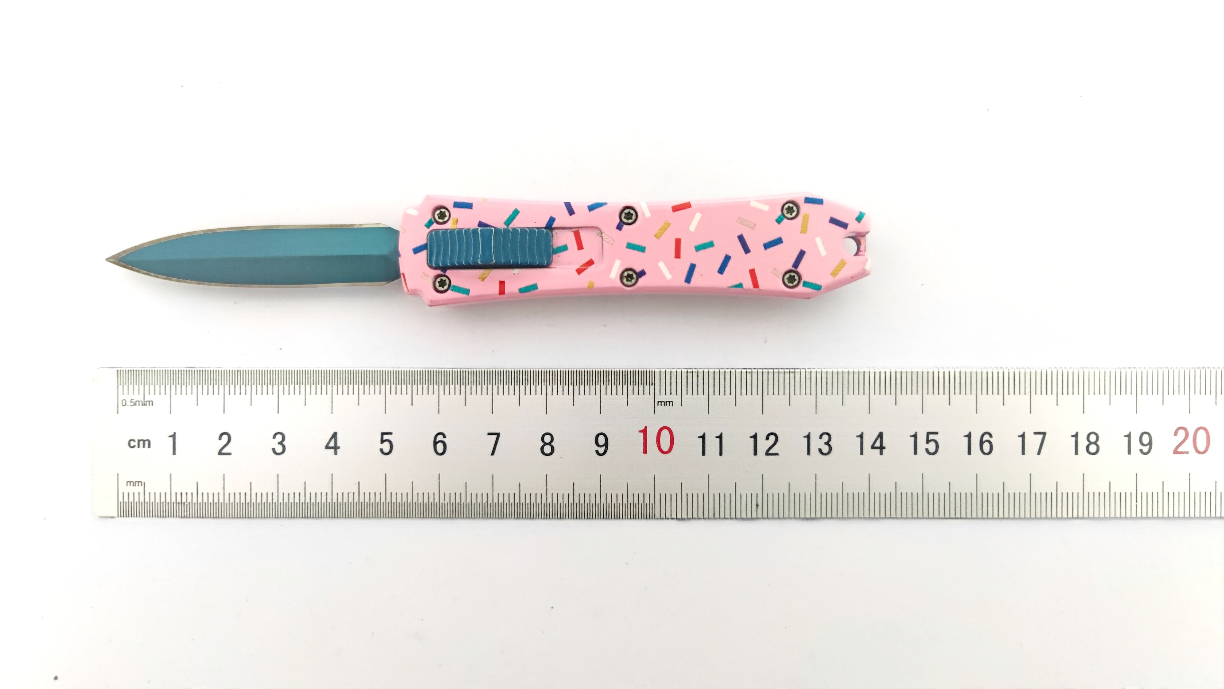 Factory Pocket Blue Colorful Mini Dessert Warrior Knife Donut Pink Blaster Automatic Otf Knife