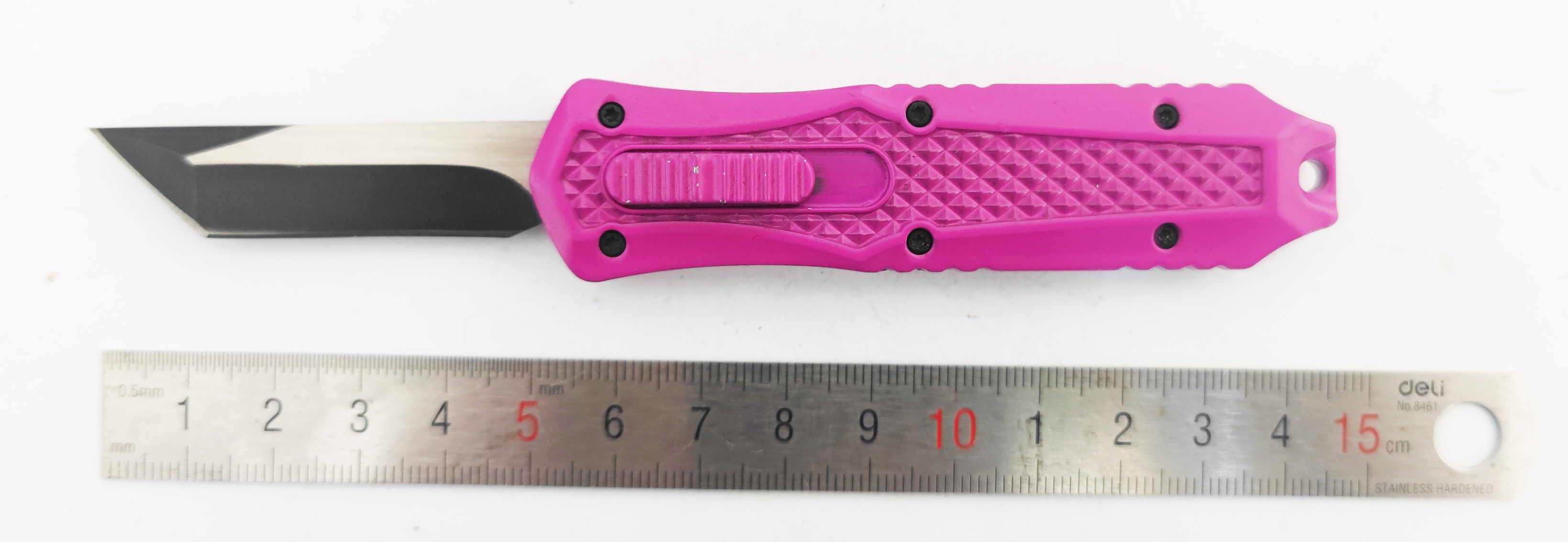 Portable EDC Lightning Steel Sided Combat Emergency Tactical Otf Mini Automatic Knife