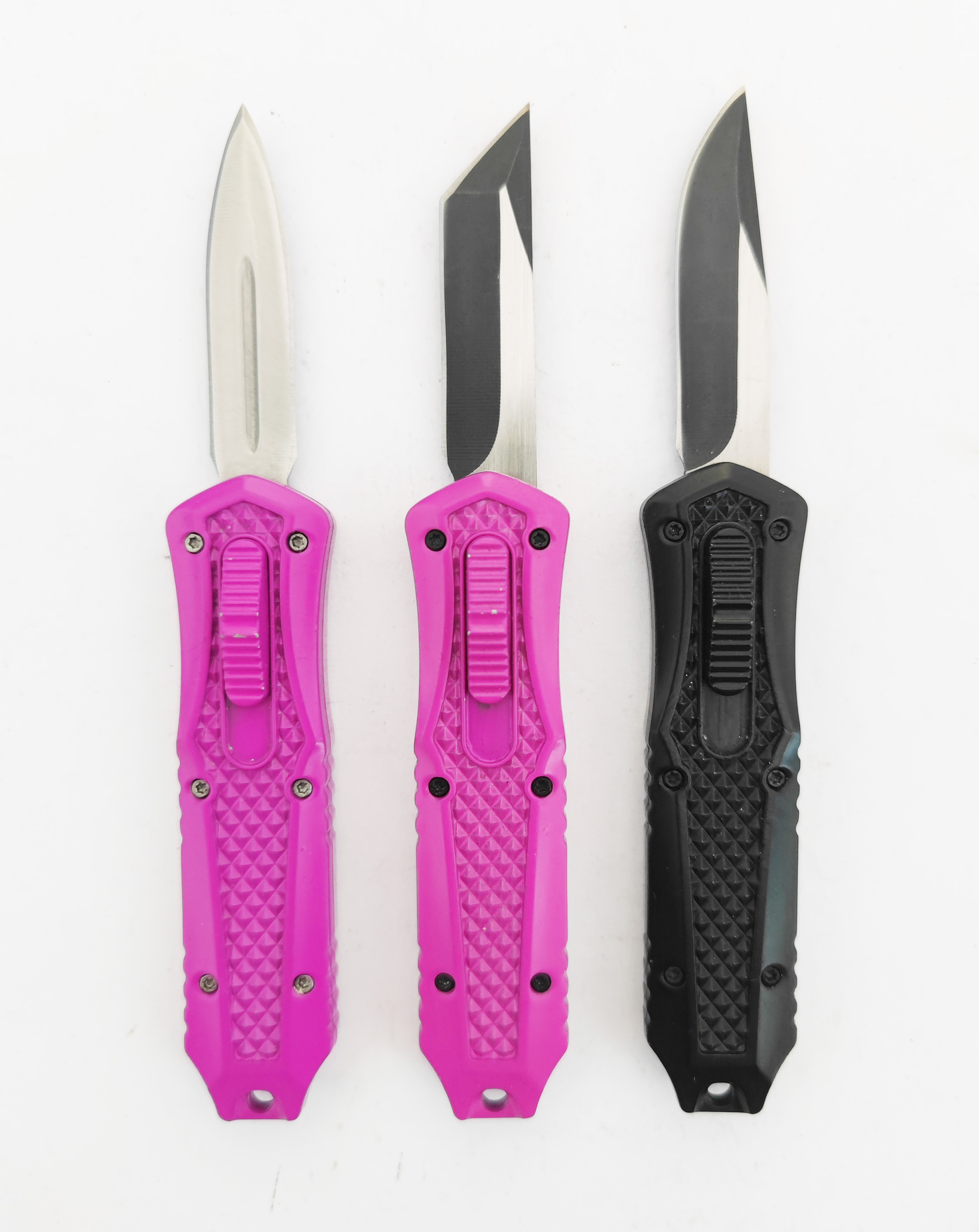 Portable EDC Lightning Steel Sided Combat Emergency Tactical Otf Mini Automatic Knife
