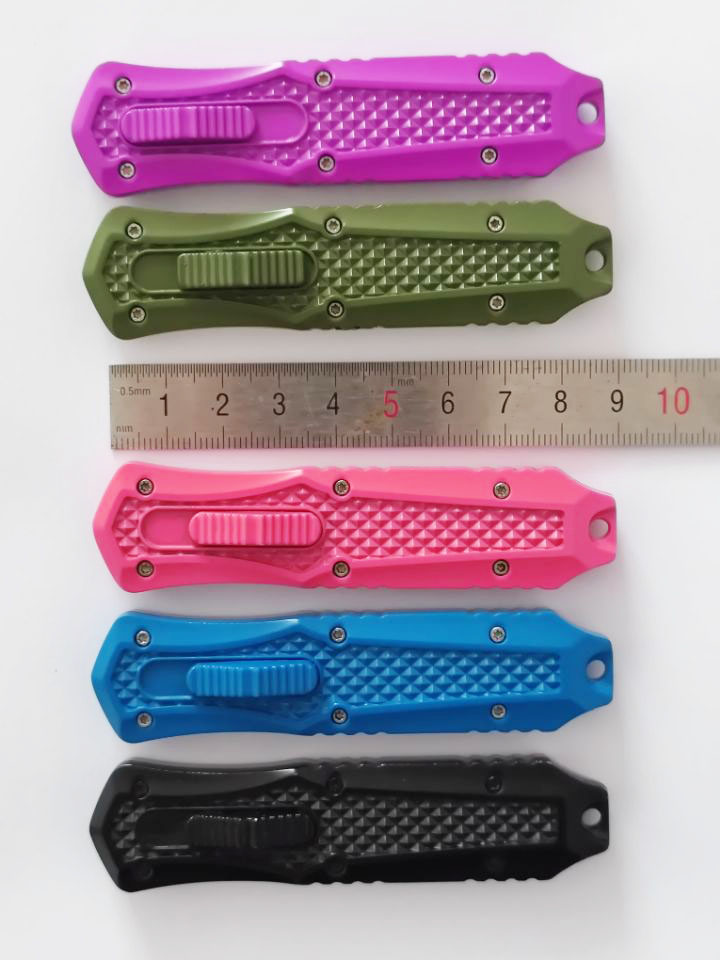 Best Seller Wholesale Double Action Mini Portable Automatic Knives Otf Hunting Knife Pushbotton Knife