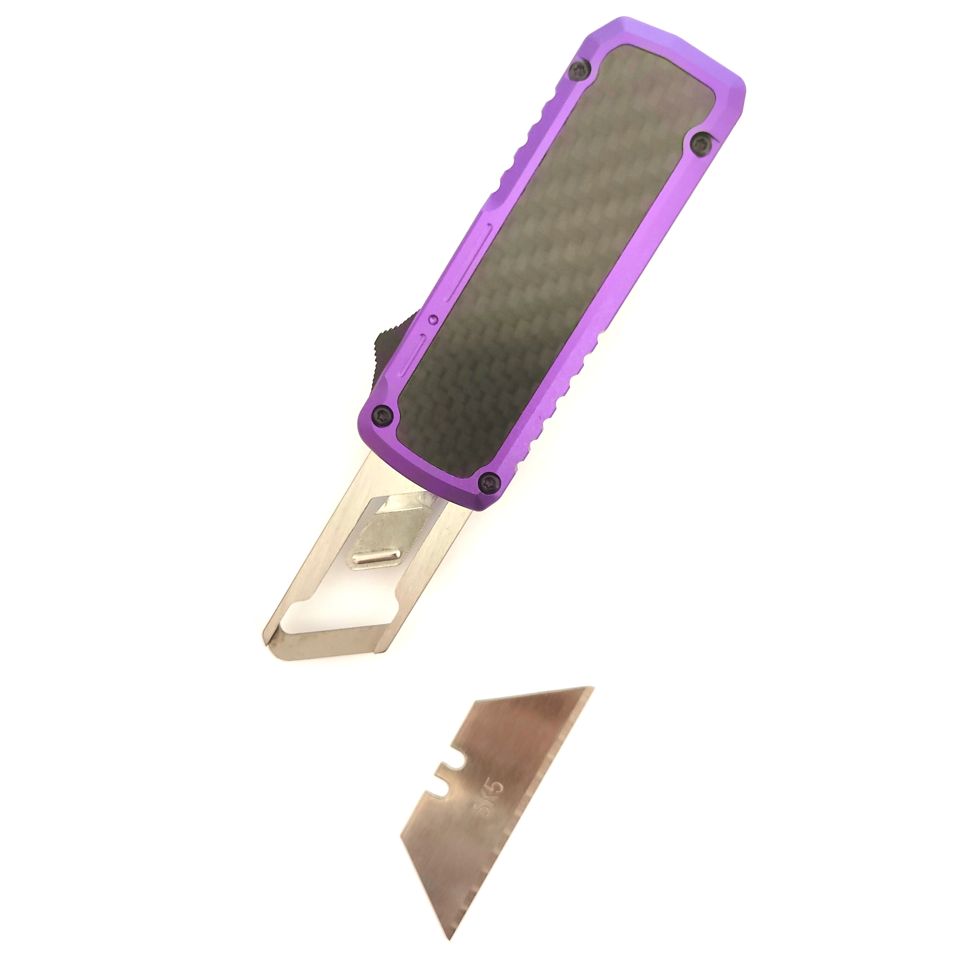 Folding Replaceable Utility Knives Otf Multifunctional EDC Carbon Fiber Inlay Razor Knife Box Cutter Art Knife