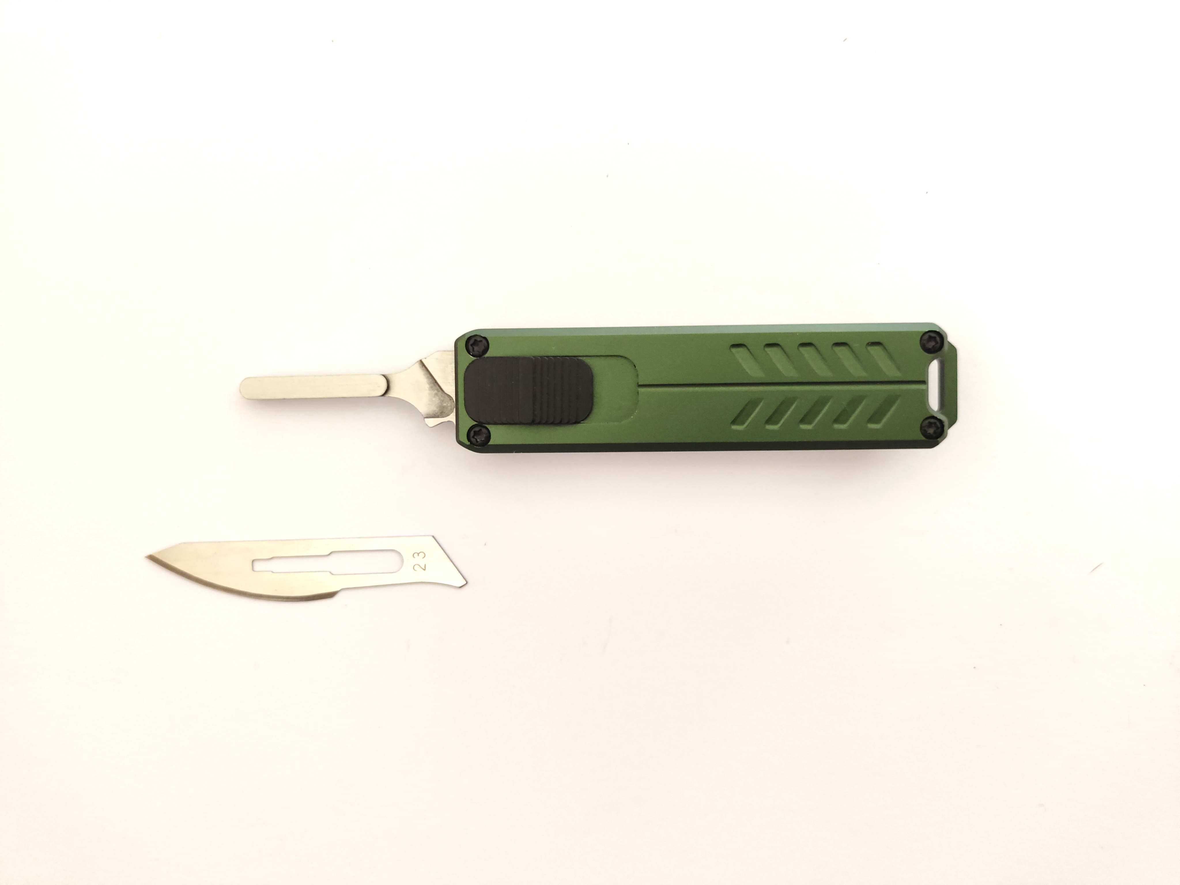 CNC Aluminum Handle No. 23 Replaceable Scalpel Blade Surgical Blade Auto Otf Utility Knife