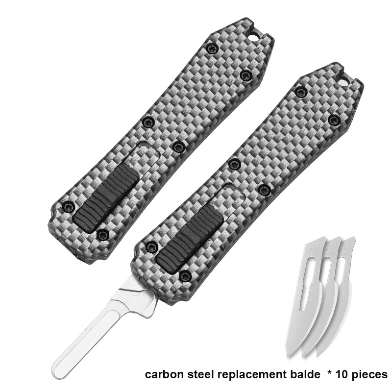 Pluggable Replaceable Automatic Surgical Blade Portable Bistoury Scalpel Multiple Blade Otf Knife