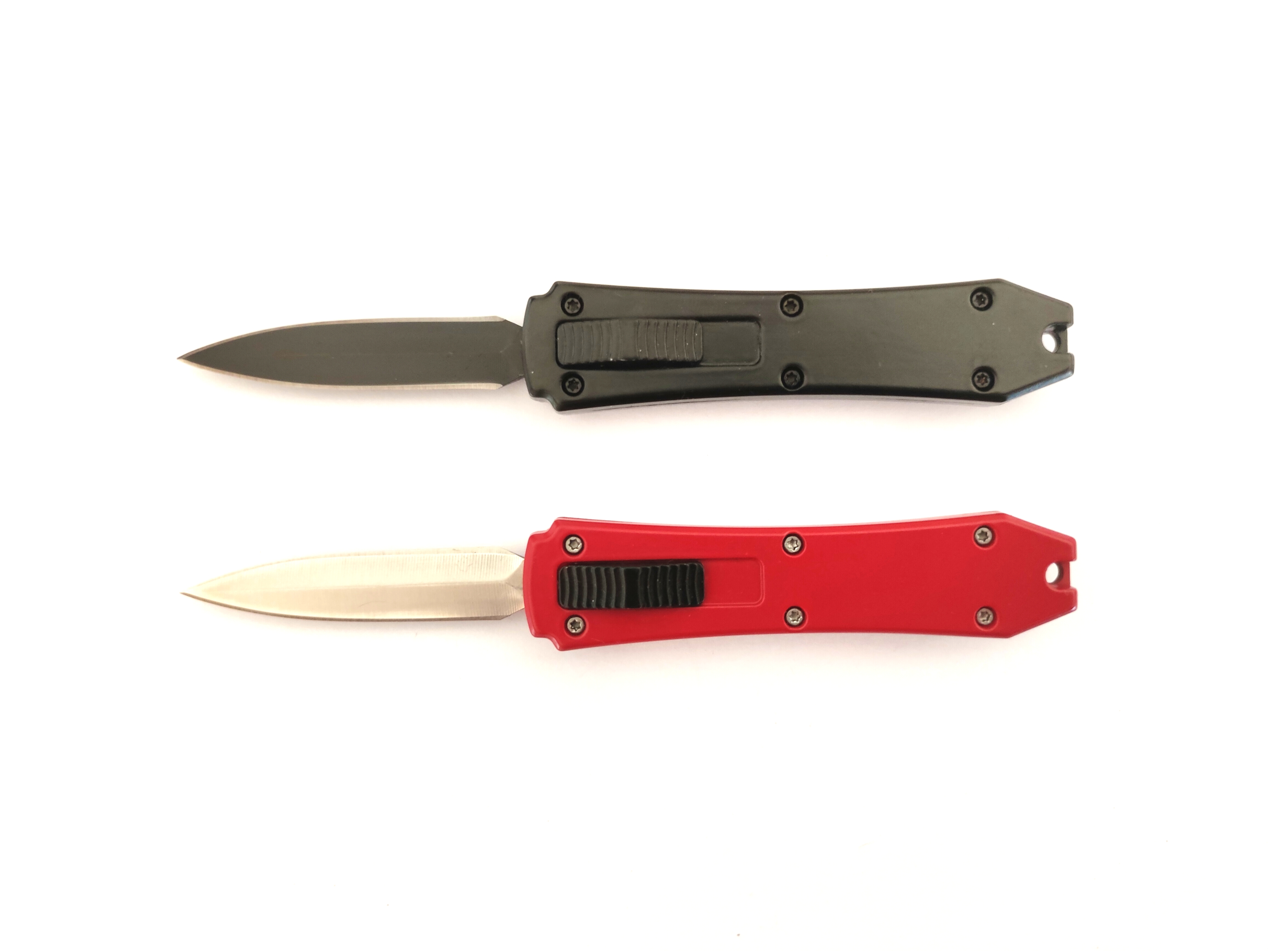Black Double Blade Dual Edge Mini Automatic Portable EDC Switch Blade Auto Otf Knives