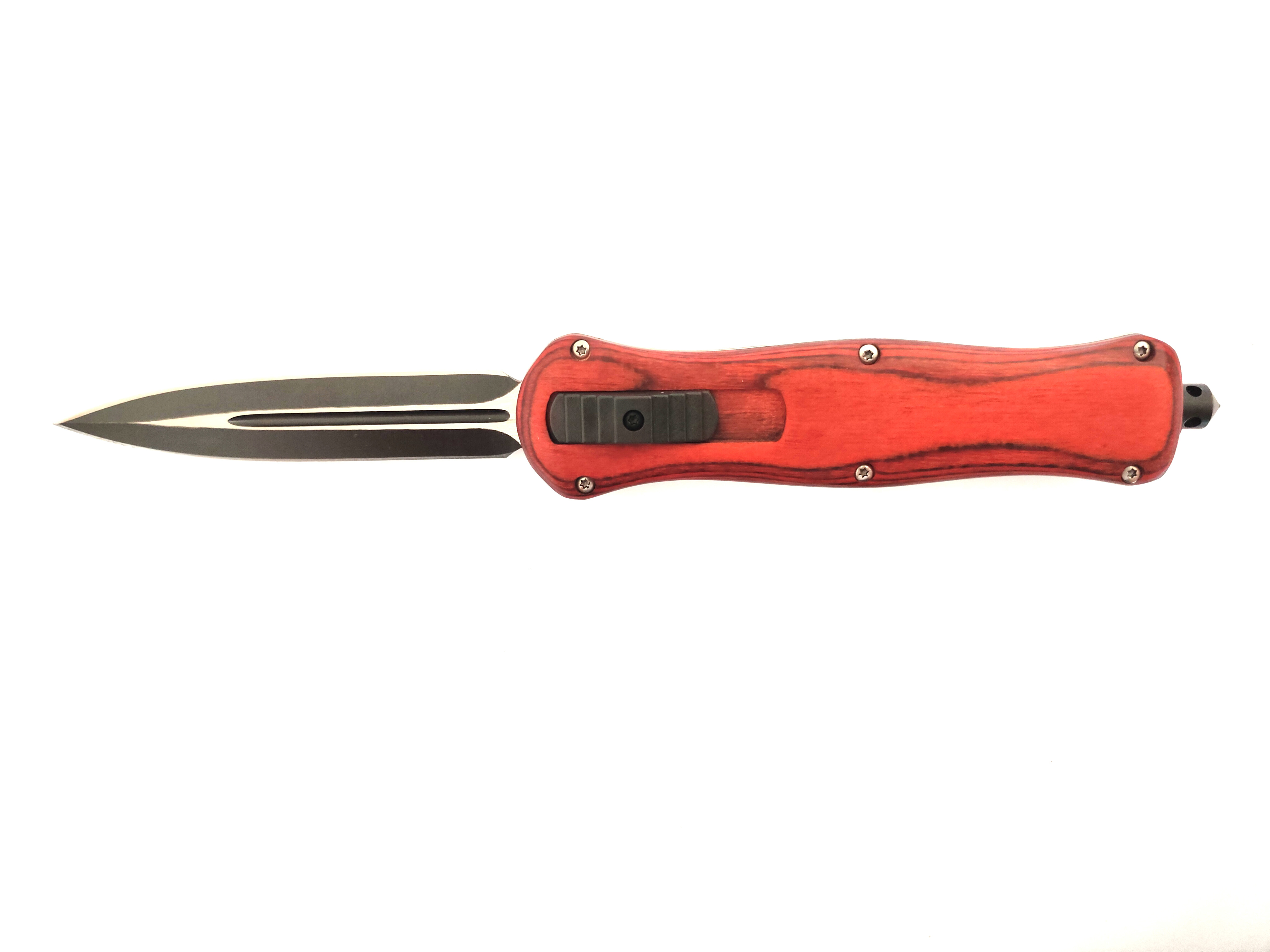 Benchmade Large Defense Combat Delta Otf Wood Force Design 440 Blade Automatic Tactical Knife