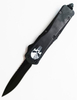 Rubber Coated The Punisher Skull Self Defense Tactical Folding Auto Otf Knife