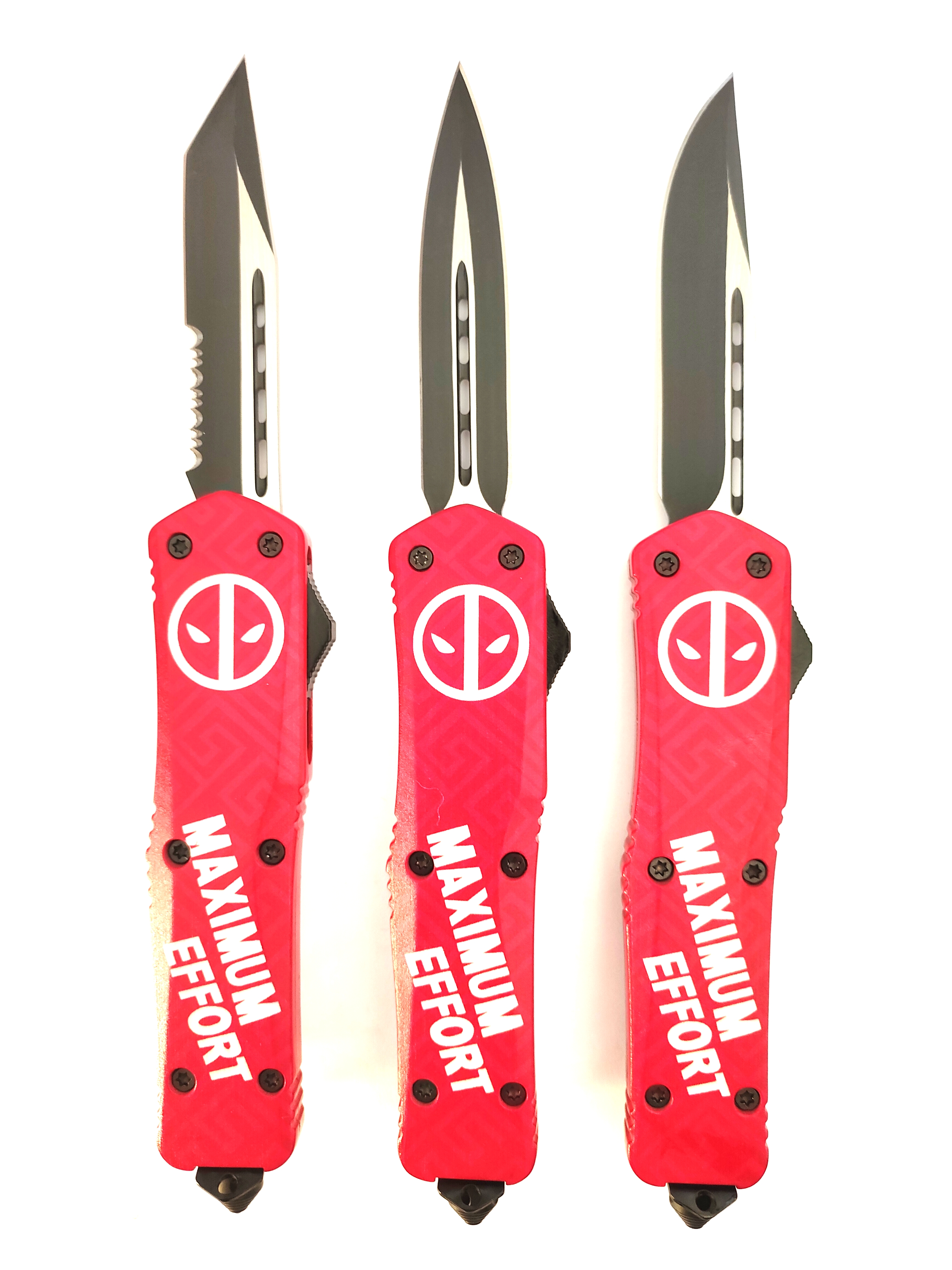 Custom Maximum Effort Combat Pushbutton Switchknife Survival Tactical Automatic Otf Knife