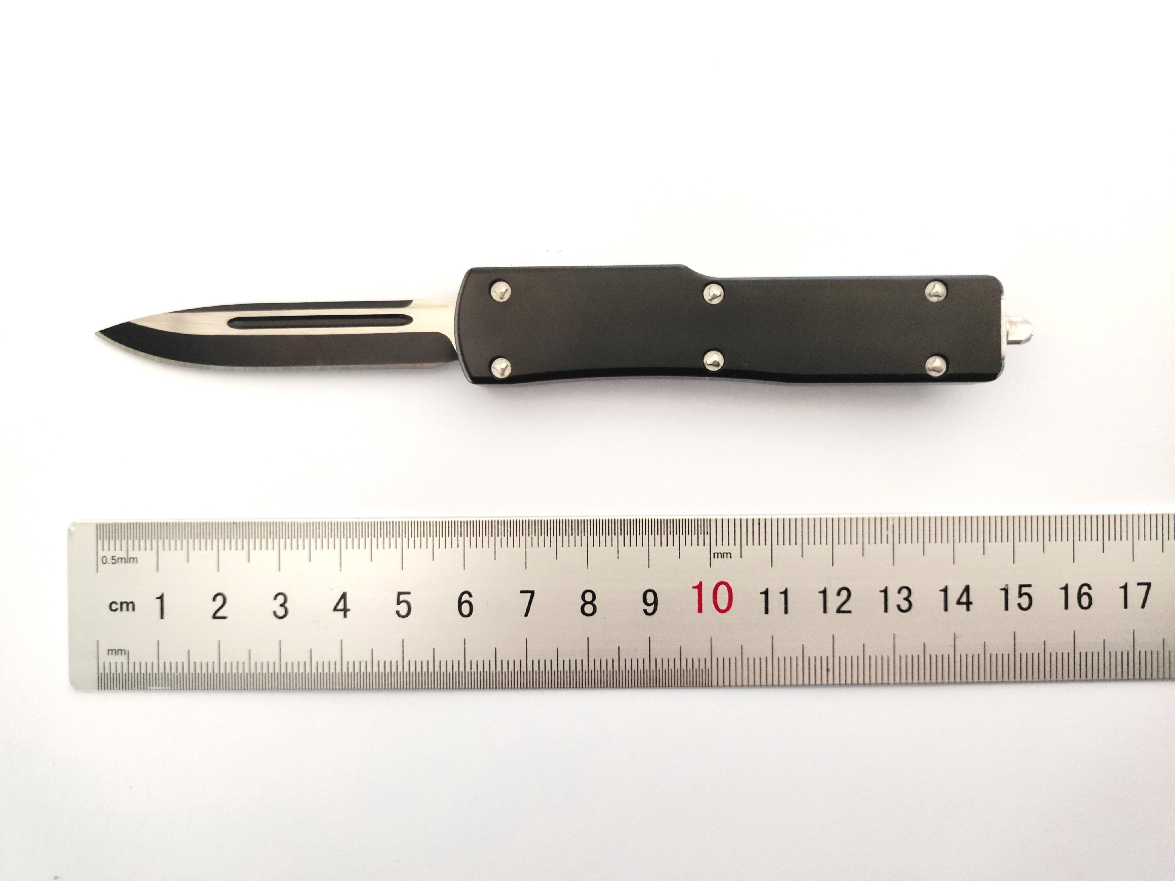 Wholesale Hot Sale Aluminum Handle CNC Double Action Edge Portable Mini Auto Otf Knife