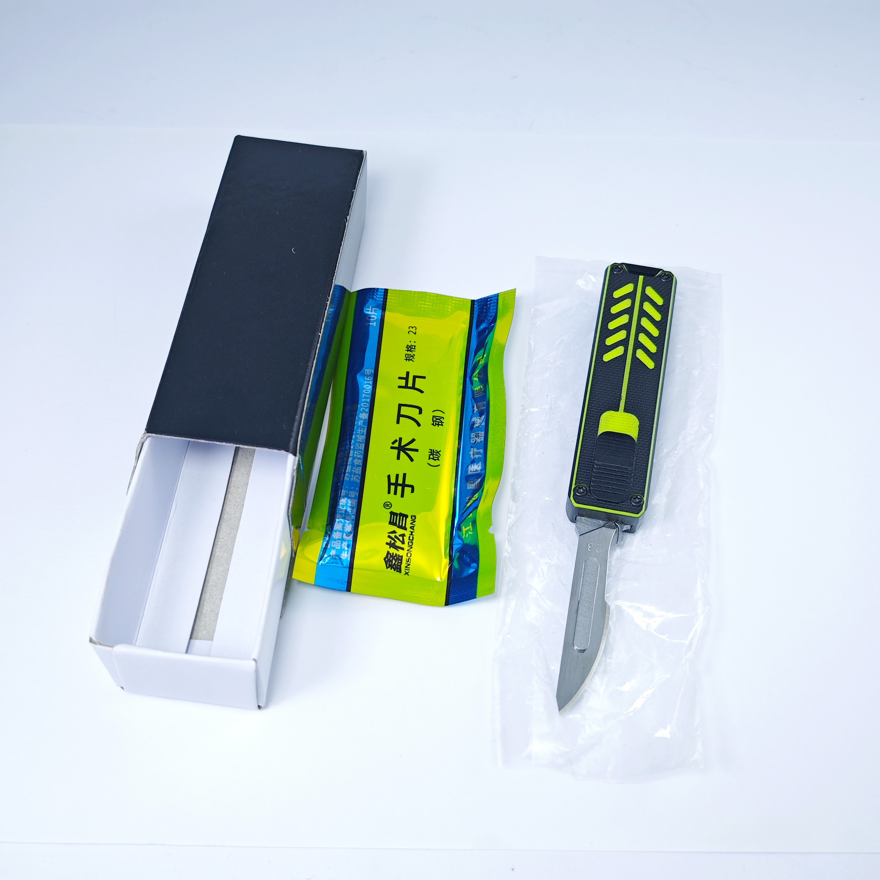 CNC Aluminum Quick Change Interchangeable Blade Out The Front Box Cutter Retractable Otf Utility Knife