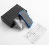 Carbon Steel Sk5 Push Button Carbon Fiber Aluminum Folding Box Cutter Automatic EDC Utility Knife