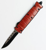 Large Wood Out The Front Blade Edge Straight Out Tactical Automatic Otf Knives 
