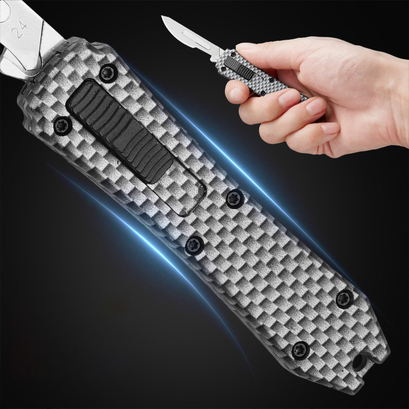 Pluggable Replaceable Automatic Surgical Blade Portable Bistoury Scalpel Multiple Blade Otf Knife
