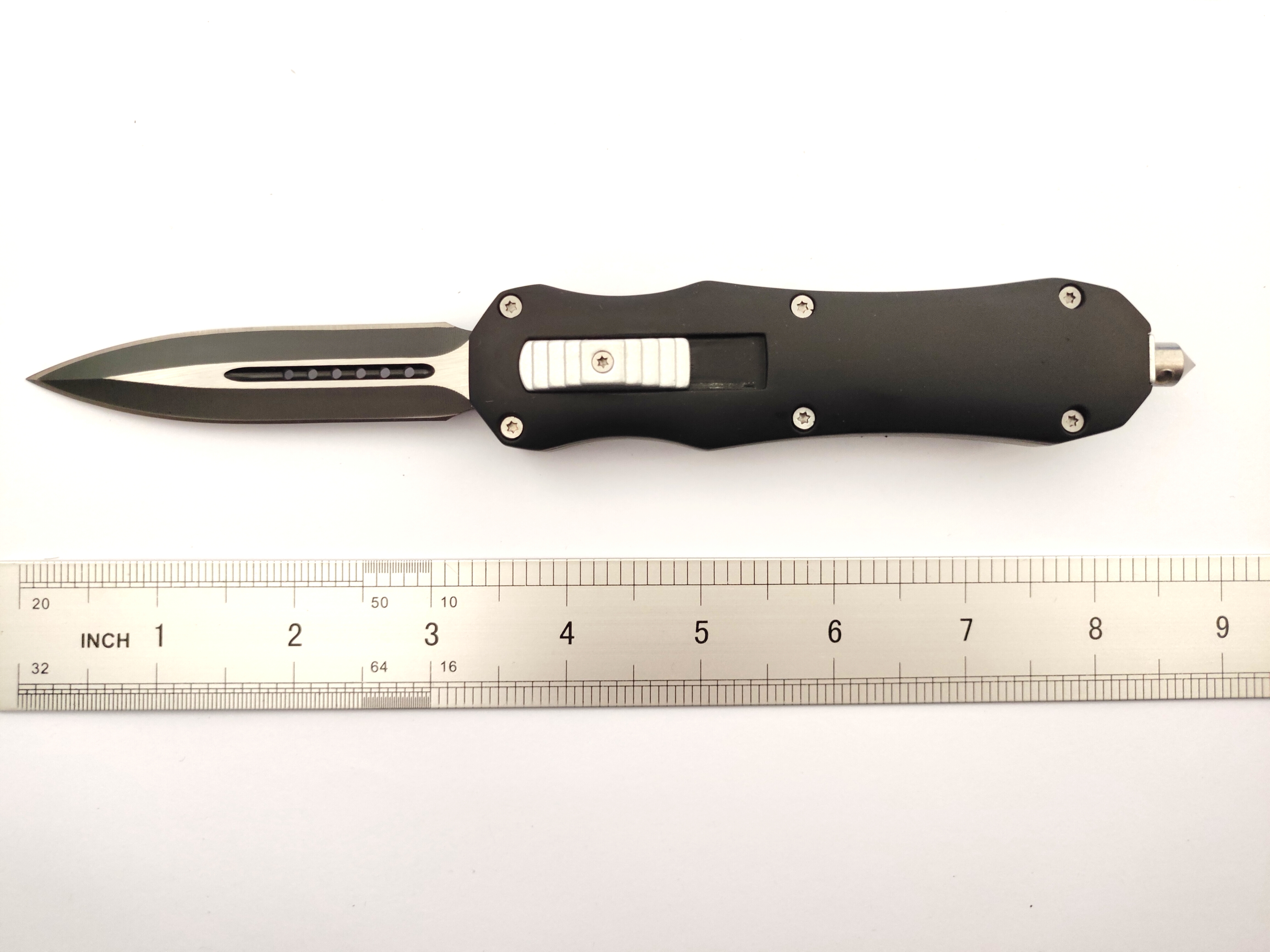 Zinc Alloy Handle Tactical Hunter Defender Dual Action Switchblade Automatic Otf Knives