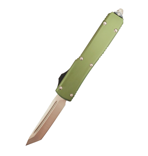 Microtech 5cr15 Stainless Steel Blade Aluminum Handle Automatic Switchblade Otf Double Action Knife