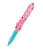 Microtech UT Series Automatic Spring Knife Dessert Warrior Donut Pink EDC Self Defense Pocket Knives