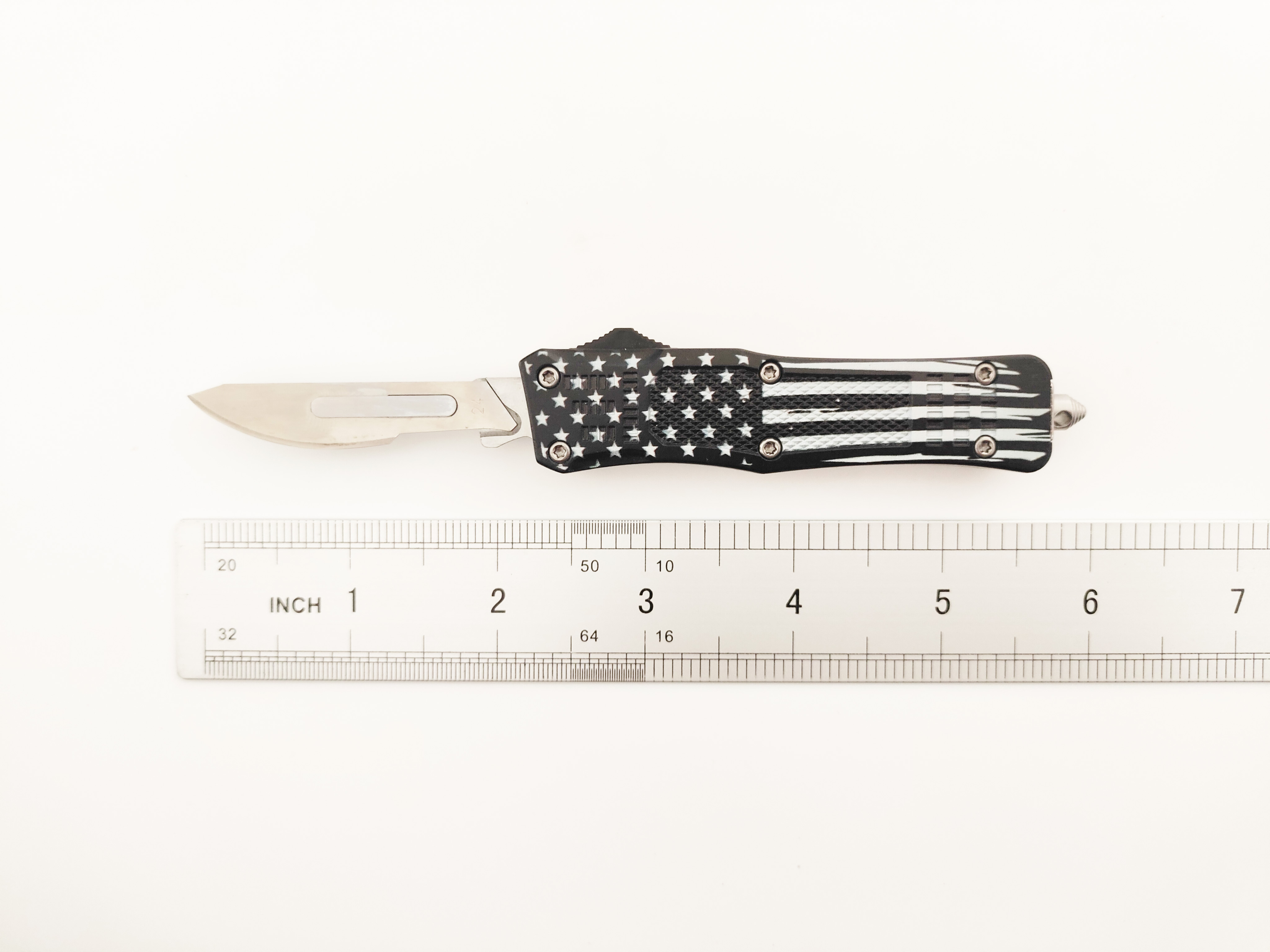 Us American Flag EDC Precision Knife Cutting Tool Utility Craft Replaceable Scalpel Blade Otf Knife